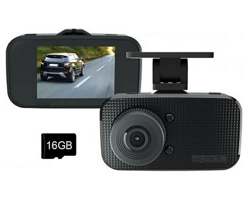 Gator GDVR250 720P HD Dash Cam With 16GB Micro SD Card